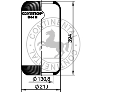 Luftfederbalg Typ 644N (1E21)