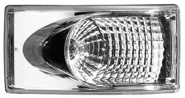 Schlussleuchte Links/Rechts Blinkleuchte Klarglas Weiss ( Gehäuse Schwarz )