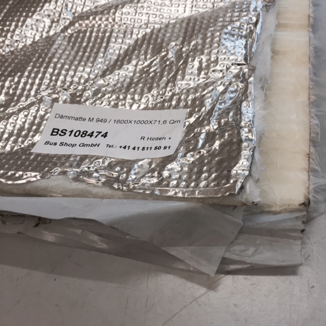 Dämmatte M 949 / 1600X1000X71,6 Qm