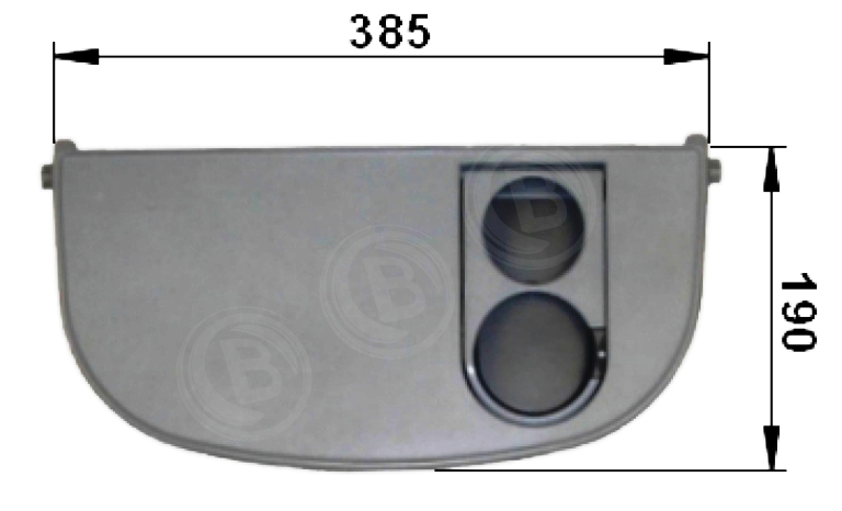 Klapptisch Grau mit Klappbar Becherhalter