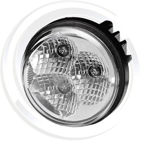 Tagfahrleuchte 90mm 3LED li. mit Positionslicht