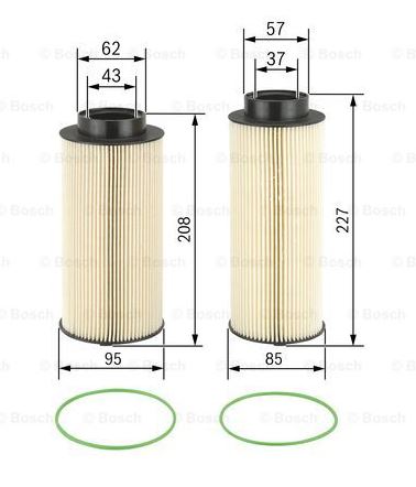 Kraftstofffilter - Satz SCANIA, BOSCH
