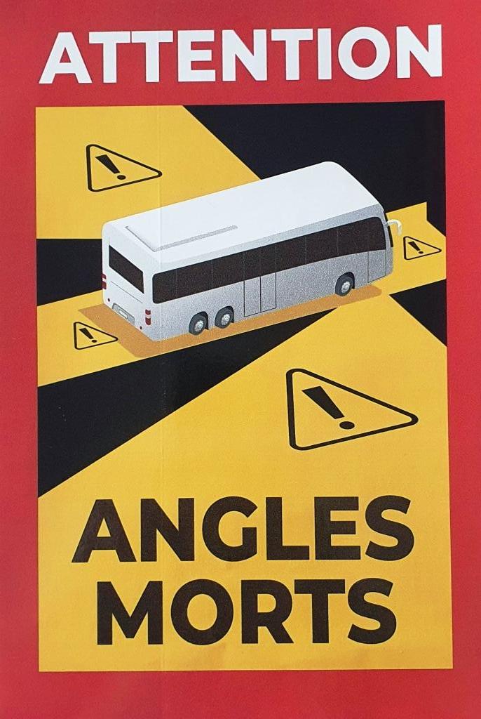 adesivo "angles morts" cm 17x25 x bus