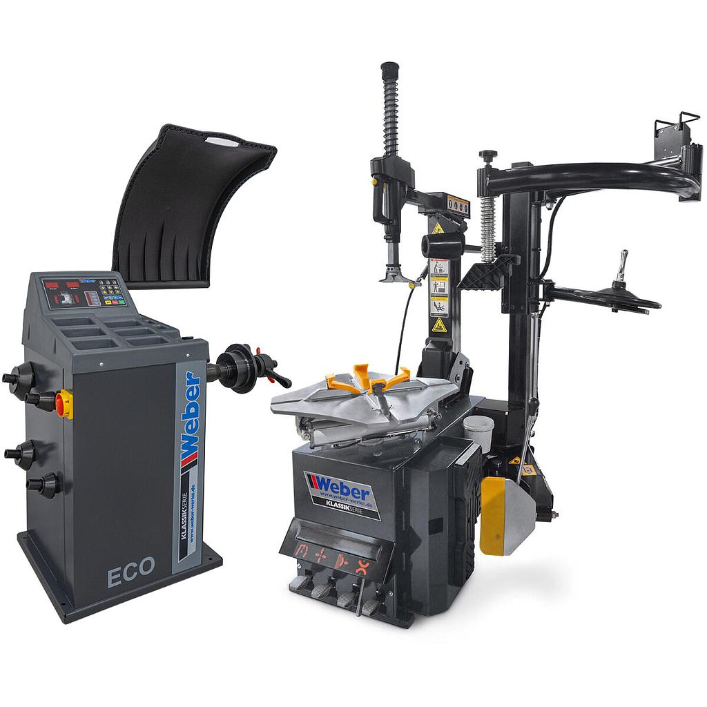 Car tire changer H-1024 and wheel balancer "ECO" incl. auxiliary mounting arm right