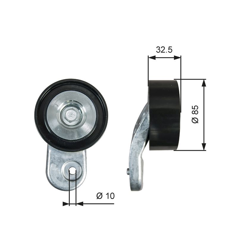 Pulley 85x35mm