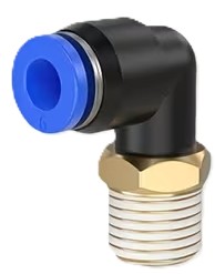 Raccord rapide pneumatique 8 mm 3/8 pouce 90 degrés